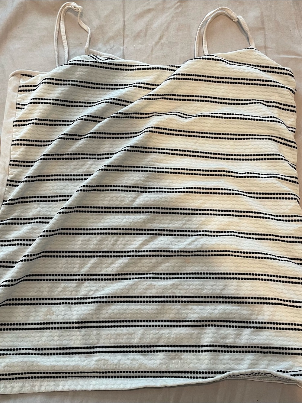 LOFT Cream Logo Knit Top